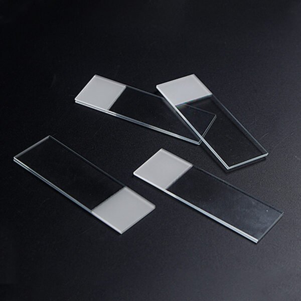 frosted microscope slide, frosted end glass slide, microscope slide for labeling, lab frosted slide, frosted slide for histology, frosted microscope glass slide, microscope slide for diagnostics