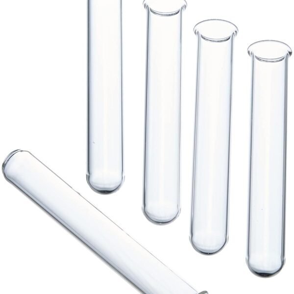 glass test tube 12×75 mm, reusable lab test tube, heat-resistant laboratory tube, medical glass tube, diagnostic test tube, sample handling tube, glass lab tube, laboratory glassware tube