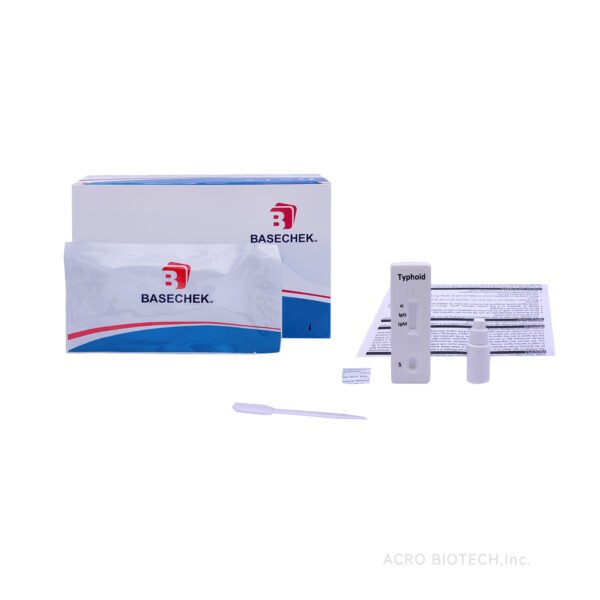 typhoid rapid test, salmonella typhi test kit, typhoid fever antibody detection, igg igm typhoid test, typhoid screening cassette, blood test for typhoid, rapid diagnostic test for typhoid, lateral flow typhoid test, in-vitro typhoid test, TPT Medical